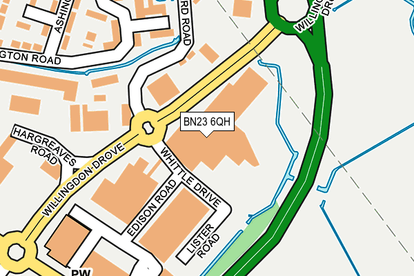 BN23 6QH map - OS OpenMap – Local (Ordnance Survey) BN23 6QH map - OS OpenMap – Local (Ordnance Survey)