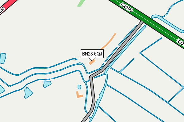 BN23 6QJ map - OS OpenMap – Local (Ordnance Survey) BN23 6QJ map - OS OpenMap – Local (Ordnance Survey)