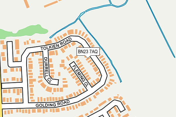 BN23 7AQ map - OS OpenMap – Local (Ordnance Survey) BN23 7AQ map - OS OpenMap – Local (Ordnance Survey)