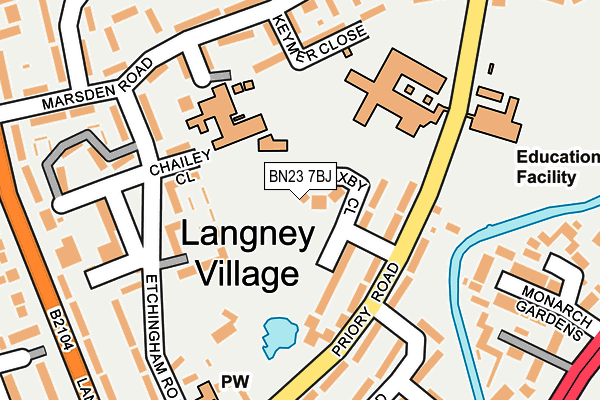 BN23 7BJ map - OS OpenMap – Local (Ordnance Survey) BN23 7BJ map - OS OpenMap – Local (Ordnance Survey)