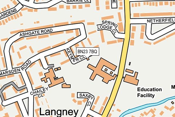 BN23 7BQ map - OS OpenMap – Local (Ordnance Survey) BN23 7BQ map - OS OpenMap – Local (Ordnance Survey)
