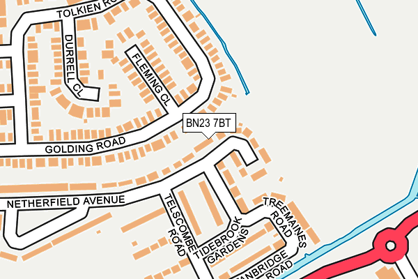 BN23 7BT map - OS OpenMap – Local (Ordnance Survey) BN23 7BT map - OS OpenMap – Local (Ordnance Survey)