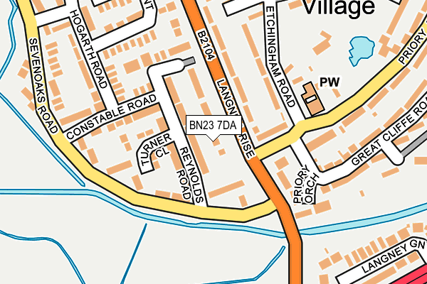 BN23 7DA map - OS OpenMap – Local (Ordnance Survey) BN23 7DA map - OS OpenMap – Local (Ordnance Survey)