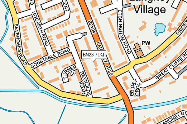 BN23 7DQ map - OS OpenMap – Local (Ordnance Survey) BN23 7DQ map - OS OpenMap – Local (Ordnance Survey)