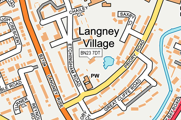 BN23 7DT map - OS OpenMap – Local (Ordnance Survey) BN23 7DT map - OS OpenMap – Local (Ordnance Survey)
