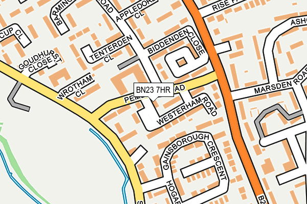 BN23 7HR map - OS OpenMap – Local (Ordnance Survey) BN23 7HR map - OS OpenMap – Local (Ordnance Survey)