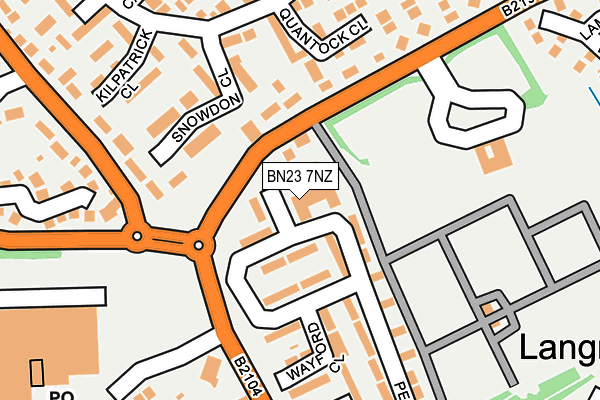BN23 7NZ map - OS OpenMap – Local (Ordnance Survey) BN23 7NZ map - OS OpenMap – Local (Ordnance Survey)