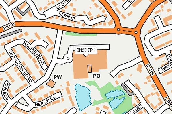 BN23 7PH map - OS OpenMap – Local (Ordnance Survey) BN23 7PH map - OS OpenMap – Local (Ordnance Survey)