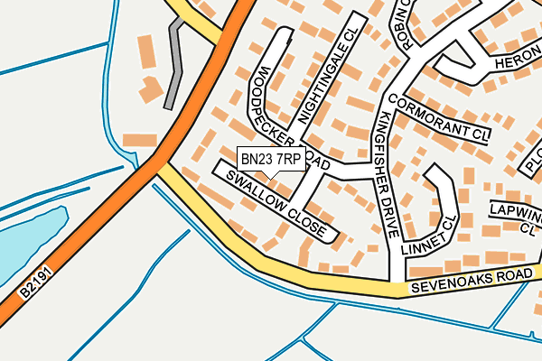 BN23 7RP map - OS OpenMap – Local (Ordnance Survey) BN23 7RP map - OS OpenMap – Local (Ordnance Survey)