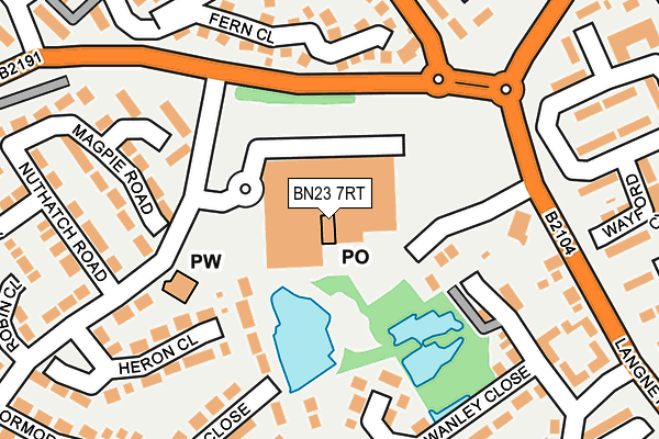 BN23 7RT map - OS OpenMap – Local (Ordnance Survey) BN23 7RT map - OS OpenMap – Local (Ordnance Survey)