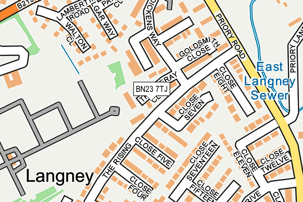 BN23 7TJ map - OS OpenMap – Local (Ordnance Survey) BN23 7TJ map - OS OpenMap – Local (Ordnance Survey)