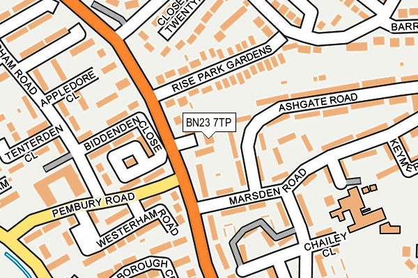 BN23 7TP map - OS OpenMap – Local (Ordnance Survey) BN23 7TP map - OS OpenMap – Local (Ordnance Survey)
