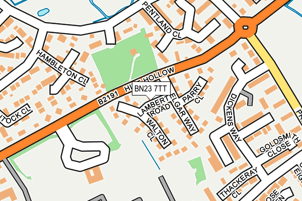 BN23 7TT map - OS OpenMap – Local (Ordnance Survey) BN23 7TT map - OS OpenMap – Local (Ordnance Survey)