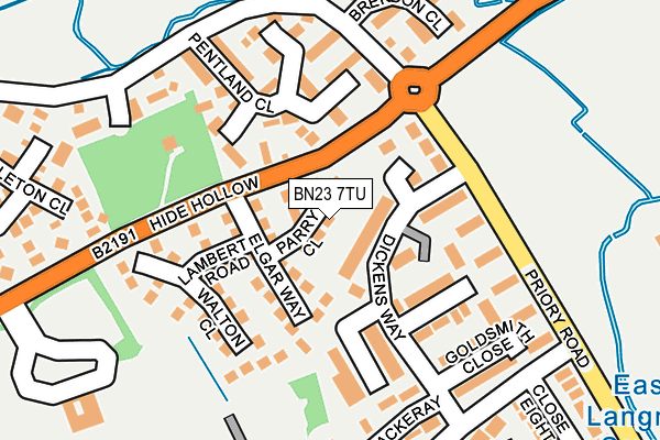 BN23 7TU map - OS OpenMap – Local (Ordnance Survey) BN23 7TU map - OS OpenMap – Local (Ordnance Survey)