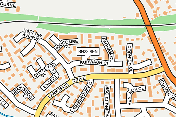 BN23 8EN map - OS OpenMap – Local (Ordnance Survey) BN23 8EN map - OS OpenMap – Local (Ordnance Survey)