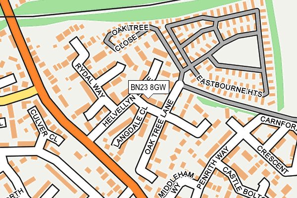 BN23 8GW map - OS OpenMap – Local (Ordnance Survey) BN23 8GW map - OS OpenMap – Local (Ordnance Survey)