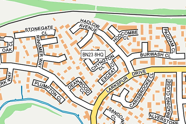 BN23 8HQ map - OS OpenMap – Local (Ordnance Survey) BN23 8HQ map - OS OpenMap – Local (Ordnance Survey)