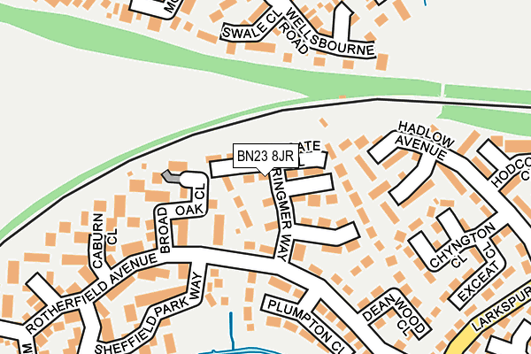 BN23 8JR map - OS OpenMap – Local (Ordnance Survey) BN23 8JR map - OS OpenMap – Local (Ordnance Survey)