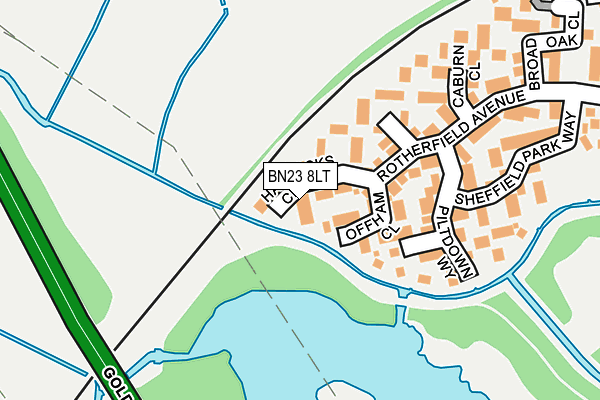 BN23 8LT map - OS OpenMap – Local (Ordnance Survey) BN23 8LT map - OS OpenMap – Local (Ordnance Survey)