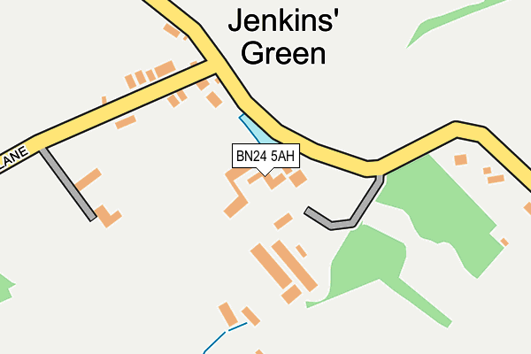 BN24 5AH map - OS OpenMap – Local (Ordnance Survey)