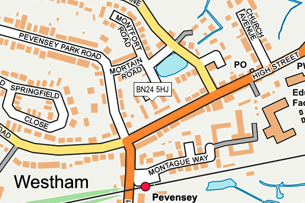 BN24 5HJ map - OS OpenMap – Local (Ordnance Survey) BN24 5HJ map - OS OpenMap – Local (Ordnance Survey)