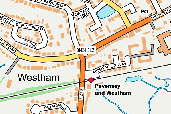 BN24 5LZ map - OS OpenMap – Local (Ordnance Survey) BN24 5LZ map - OS OpenMap – Local (Ordnance Survey)