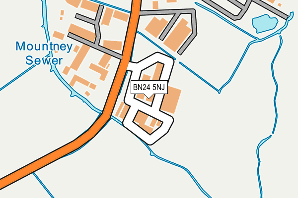 BN24 5NJ map - OS OpenMap – Local (Ordnance Survey) BN24 5NJ map - OS OpenMap – Local (Ordnance Survey)