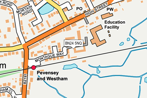 BN24 5NQ map - OS OpenMap – Local (Ordnance Survey) BN24 5NQ map - OS OpenMap – Local (Ordnance Survey)