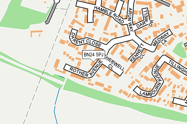BN24 5PJ map - OS OpenMap – Local (Ordnance Survey) BN24 5PJ map - OS OpenMap – Local (Ordnance Survey)