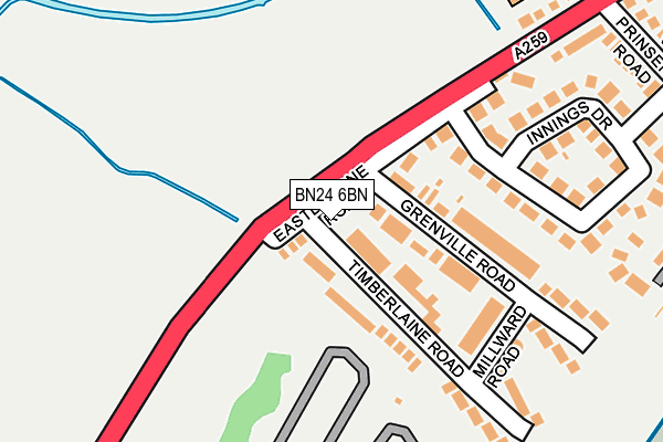 BN24 6BN map - OS OpenMap – Local (Ordnance Survey) BN24 6BN map - OS OpenMap – Local (Ordnance Survey)