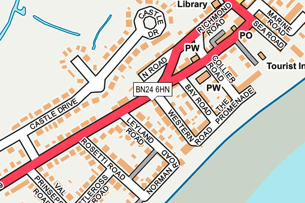 BN24 6HN map - OS OpenMap – Local (Ordnance Survey)