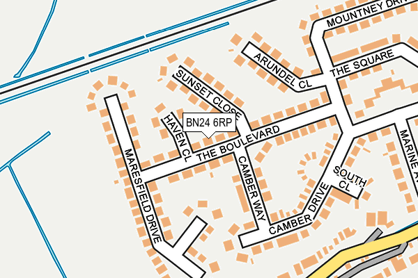 BN24 6RP map - OS OpenMap – Local (Ordnance Survey) BN24 6RP map - OS OpenMap – Local (Ordnance Survey)