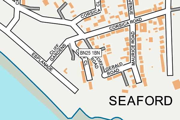 BN25 1BN map - OS OpenMap – Local (Ordnance Survey) BN25 1BN map - OS OpenMap – Local (Ordnance Survey)