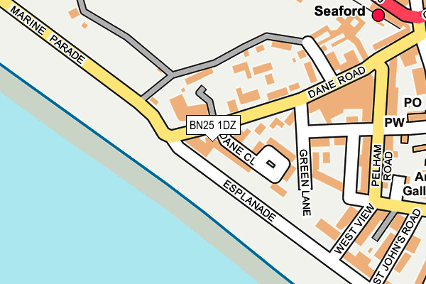 BN25 1DZ map - OS OpenMap – Local (Ordnance Survey) BN25 1DZ map - OS OpenMap – Local (Ordnance Survey)