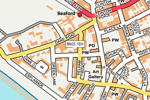 BN25 1EH map - OS OpenMap – Local (Ordnance Survey) BN25 1EH map - OS OpenMap – Local (Ordnance Survey)