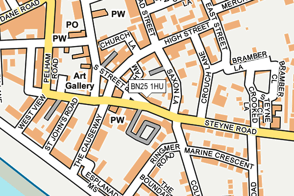BN25 1HU map - OS OpenMap – Local (Ordnance Survey) BN25 1HU map - OS OpenMap – Local (Ordnance Survey)