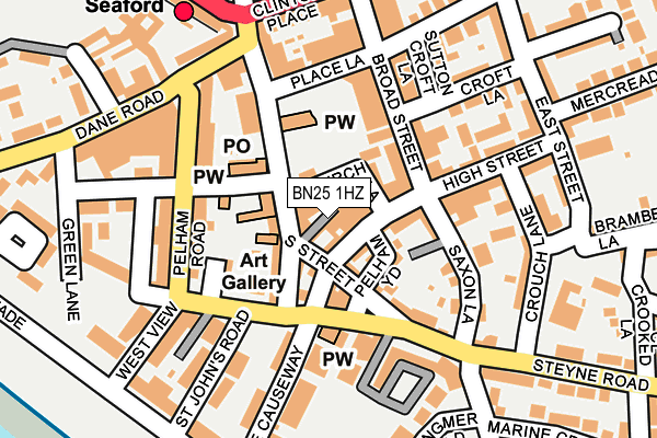 BN25 1HZ map - OS OpenMap – Local (Ordnance Survey) BN25 1HZ map - OS OpenMap – Local (Ordnance Survey)