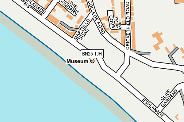 BN25 1JH map - OS OpenMap – Local (Ordnance Survey)