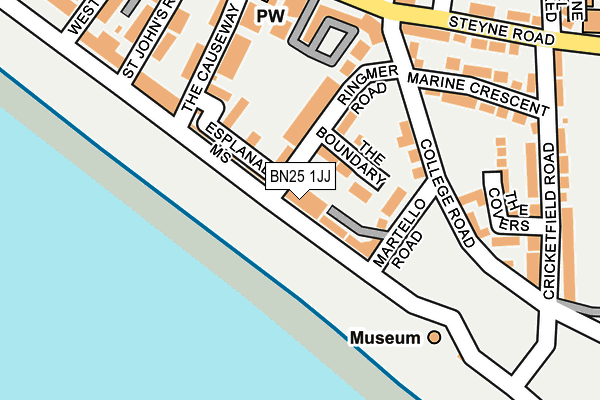 BN25 1JJ map - OS OpenMap – Local (Ordnance Survey)