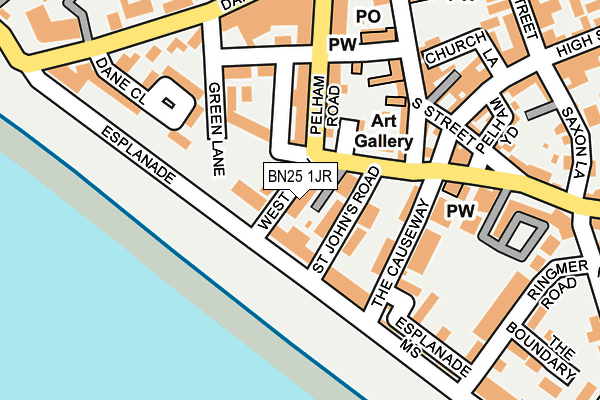 BN25 1JR map - OS OpenMap – Local (Ordnance Survey) BN25 1JR map - OS OpenMap – Local (Ordnance Survey)