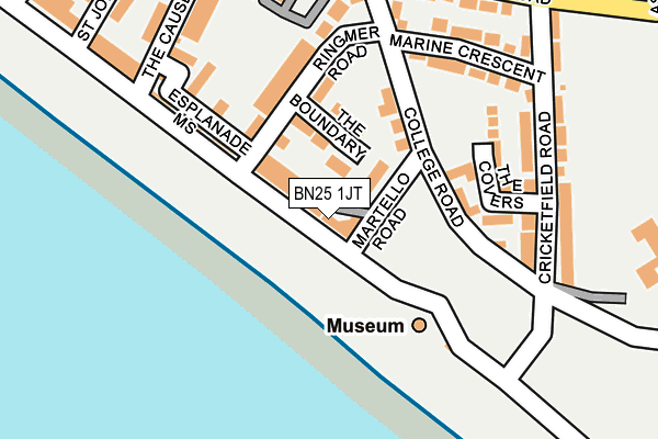 BN25 1JT map - OS OpenMap – Local (Ordnance Survey) BN25 1JT map - OS OpenMap – Local (Ordnance Survey)
