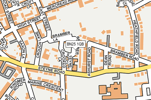 BN25 1QB map - OS OpenMap – Local (Ordnance Survey) BN25 1QB map - OS OpenMap – Local (Ordnance Survey)