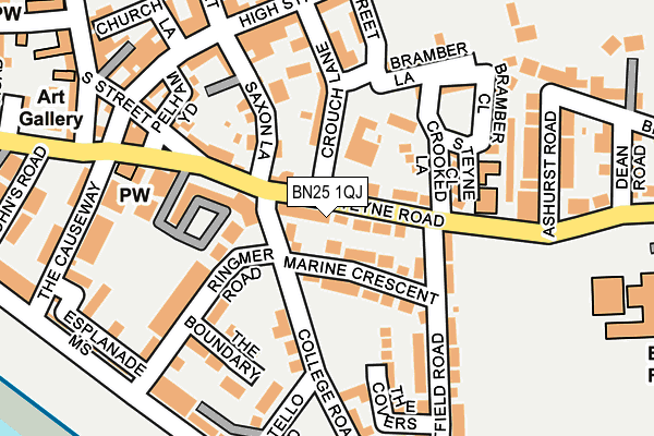 BN25 1QJ map - OS OpenMap – Local (Ordnance Survey) BN25 1QJ map - OS OpenMap – Local (Ordnance Survey)