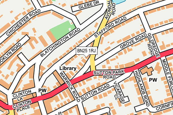 BN25 1RJ map - OS OpenMap – Local (Ordnance Survey) BN25 1RJ map - OS OpenMap – Local (Ordnance Survey)