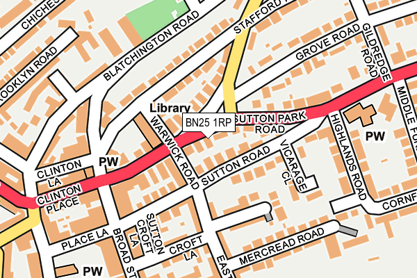BN25 1RP map - OS OpenMap – Local (Ordnance Survey) BN25 1RP map - OS OpenMap – Local (Ordnance Survey)