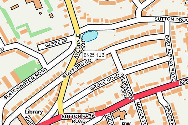 BN25 1UB map - OS OpenMap – Local (Ordnance Survey) BN25 1UB map - OS OpenMap – Local (Ordnance Survey)