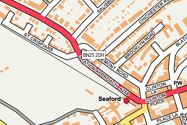 BN25 2DH map - OS OpenMap – Local (Ordnance Survey) BN25 2DH map - OS OpenMap – Local (Ordnance Survey)