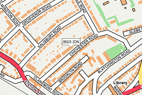 BN25 2DN map - OS OpenMap – Local (Ordnance Survey) BN25 2DN map - OS OpenMap – Local (Ordnance Survey)