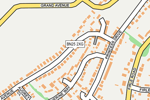 BN25 2XG map - OS OpenMap – Local (Ordnance Survey) BN25 2XG map - OS OpenMap – Local (Ordnance Survey)