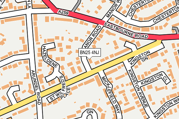 BN25 4NJ map - OS OpenMap – Local (Ordnance Survey) BN25 4NJ map - OS OpenMap – Local (Ordnance Survey)
